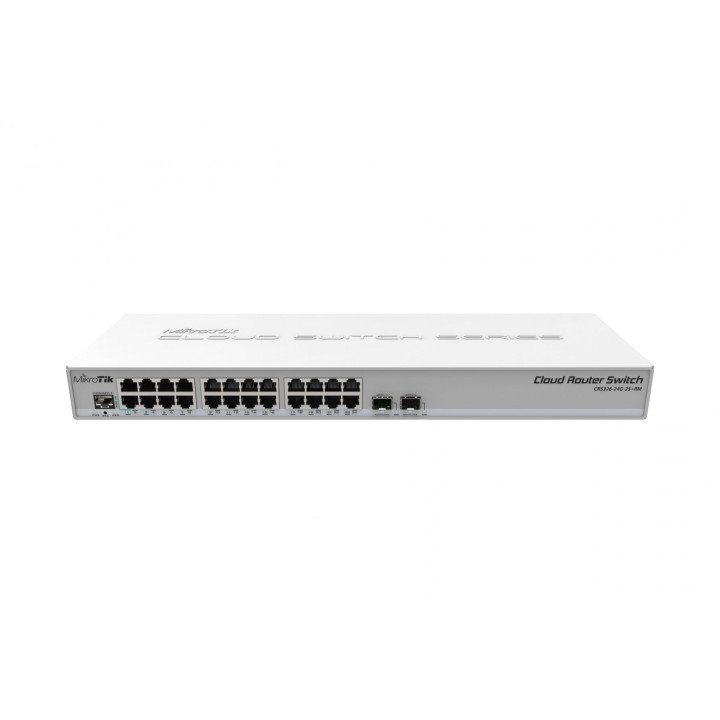 MikroTik CRS326-24G-2S+RM управляемый коммутатор 24 порта Gigabit 2x SFP+