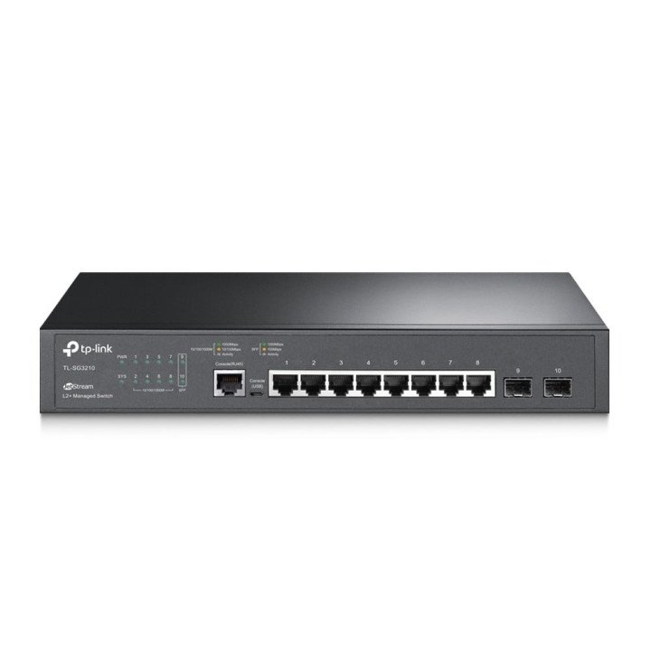 TP-Link TL-SG3210 8-портовый Gigabit L2+ управляемый коммутатор с 2 SFP
