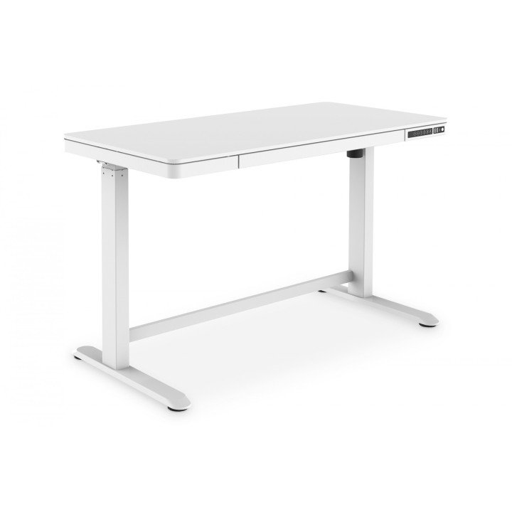 DIGITUS DA-90406 Elektriski regulējams galds 120x60cm balts USB
