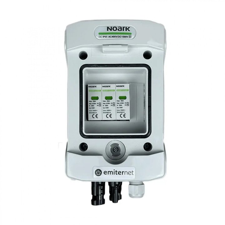 EMITER EM-5N_DC IP65 DC Distribution Board with Surge Arrester Type 1+2, 1000V, 1x PV String, 1x MPPT