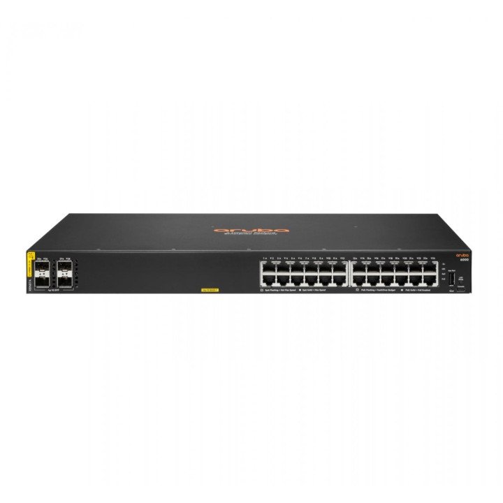 HPE Aruba 6000 24G 4SFP PoE+ 370W управляемый коммутатор