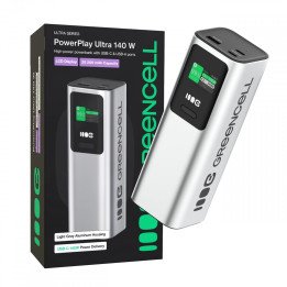 Green Cell PBGC25UD Powerbank 25200mAh 140W PD USB-C быстрая зарядка