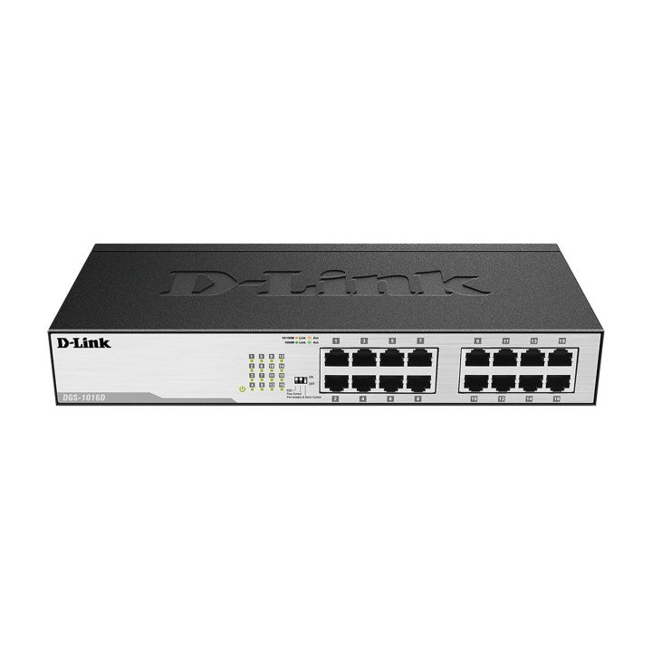 D-Link DGS-1016D 16-портовый Gigabit неуправляемый коммутатор 1U