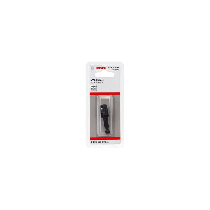 BOSCH kontaktligzdu adapters 1/4" uz 3/8" 50 mm