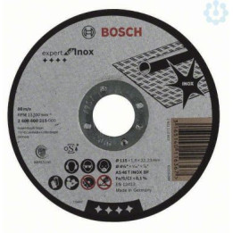 BOSCH 2608600215 Nerūsējošā Tērauda Griešanas Ripa 115 mm