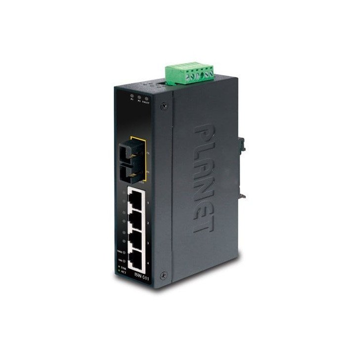 PLANET ISW-511S15 промышленный Ethernet коммутатор 4+1 порт 100M IP30