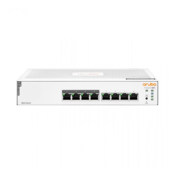 HPE Aruba Instant On 1830 8-портовый Gigabit PoE+ управляемый коммутатор JL811A