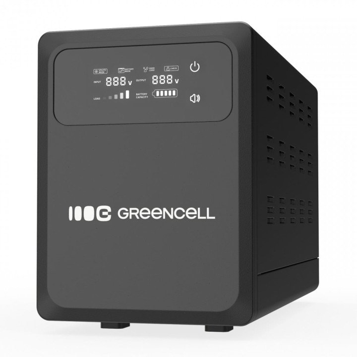 Green Cell UPSLPPC1000 ИБП 1500VA 1000W Line-Interactive AVR