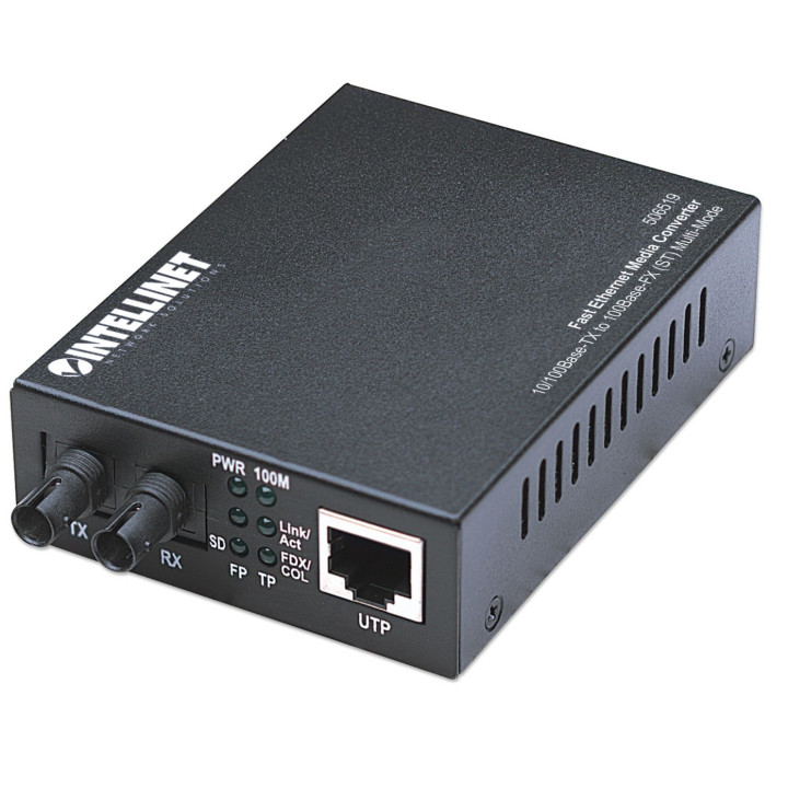 Intellinet 506519 Fast Ethernet медиаконвертер ST многомодовый 2 км