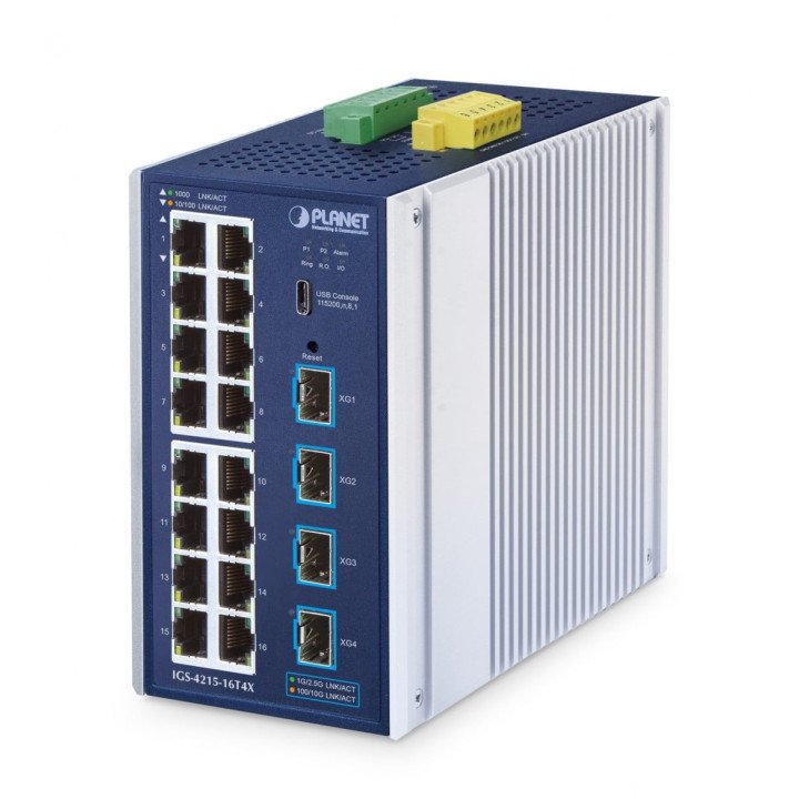 PLANET IGS-4215-16T4X управляемый Gigabit коммутатор 16+4 SFP