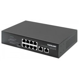 Intellinet 561402 8 portu Gigabit PoE+ slēdzis 120W