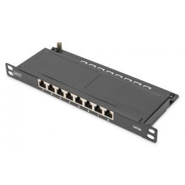 DIGITUS DN-91608S-SL-EA CAT6A vairogs 8 porti 1/2U 10"
