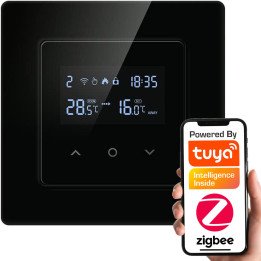 Psmart Smart Thermostat for Boiler/Heater 3A Black RM ZigBee TUYA