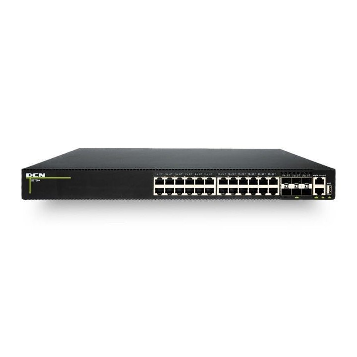 DCN Europe S5750X-24NT6X-P-SI PoE+ коммутатор 740W 10G