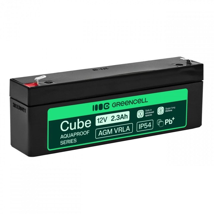 Green Cell AGM12V2-3AH-H 12V 2.5Ah AGM akumulators