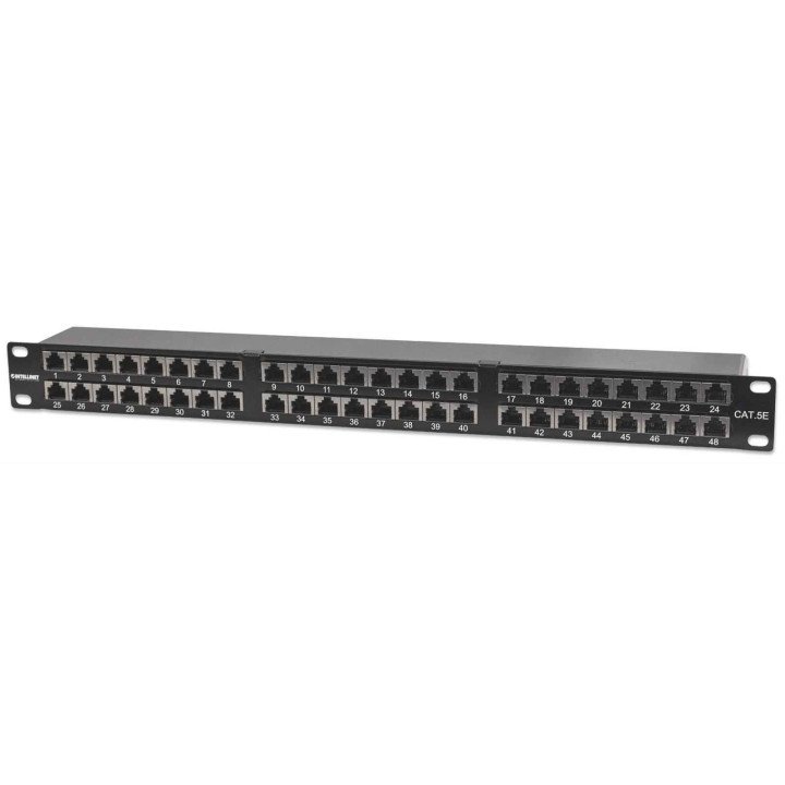 Intellinet 513517 Cat5e FTP 48 portu 1U ekranēts sadales panelis