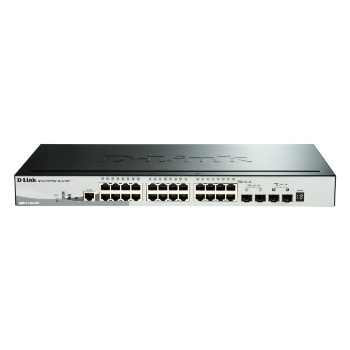 D-Link DGS-1510-28P pārvaldāms L3 Gigabit PoE slēdzis 28 porti