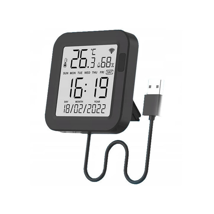 Tuya viedais temp/mitruma sensors 5V Zigbee Wi-Fi