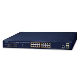 PLANET GS-4210-16P2S Pārvaldīts PoE+ slēdzis 16 porti 220W