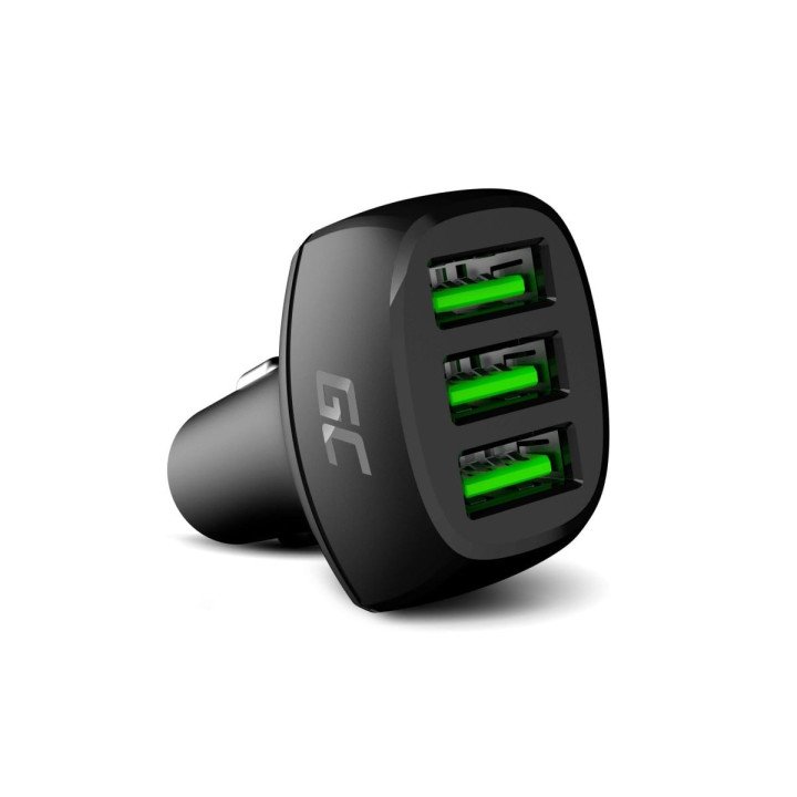 Green Cell CADGC01 54W 3xUSB автомобильное зарядное 18W быстрая зарядка