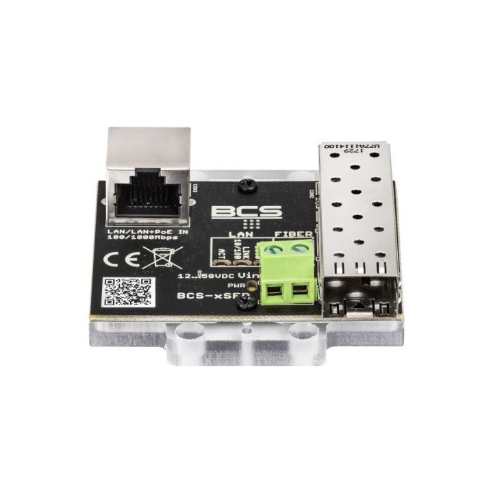 BCS BCS-xSFP mediju pārveidotājs 1G Gigabit PoE