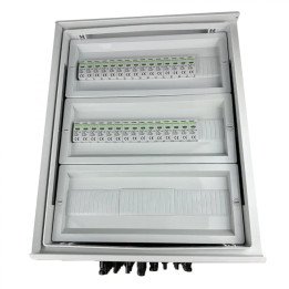 EMITER EM-1365N_DC DC Hermetic IP66 Distribution Board with Noark 1000V Surge Arrester Type 2, 10x PV String, 10x MPPT