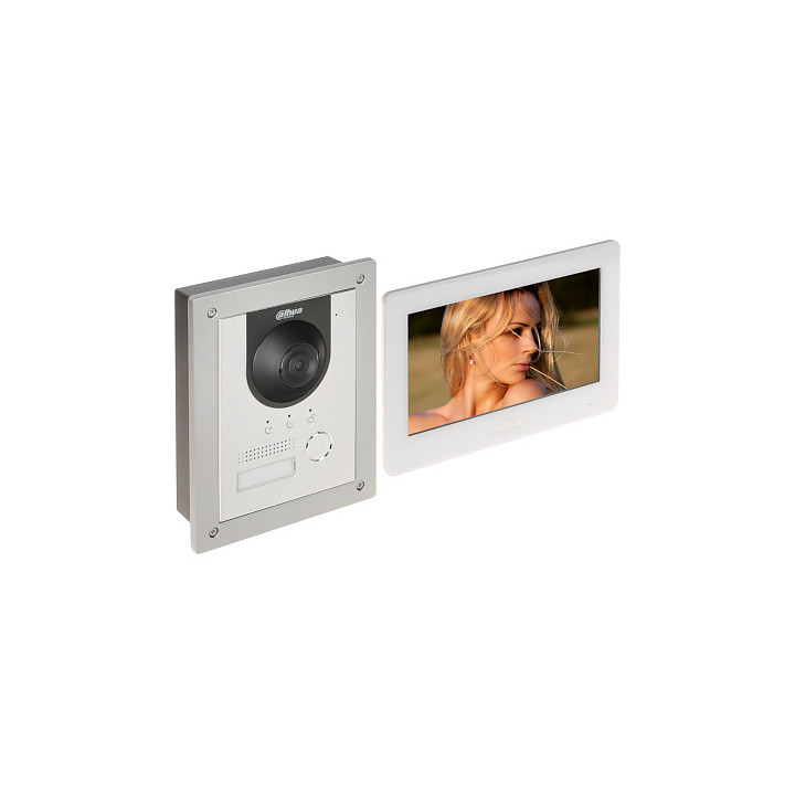 Dahua KTD01(F) 2-vadu video durvju telefona komplekts, 2MP kamera, 7" skārienekrāns, IP65, DMSS atbalsts