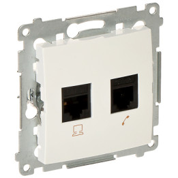 KONTAKT Simon D5T.01/11-SIMON54 RJ45 keystone ligzda