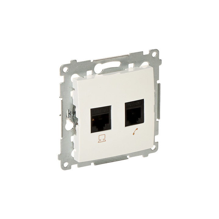 KONTAKT Simon D5T.01/11-SIMON54 RJ45 keystone ligzda
