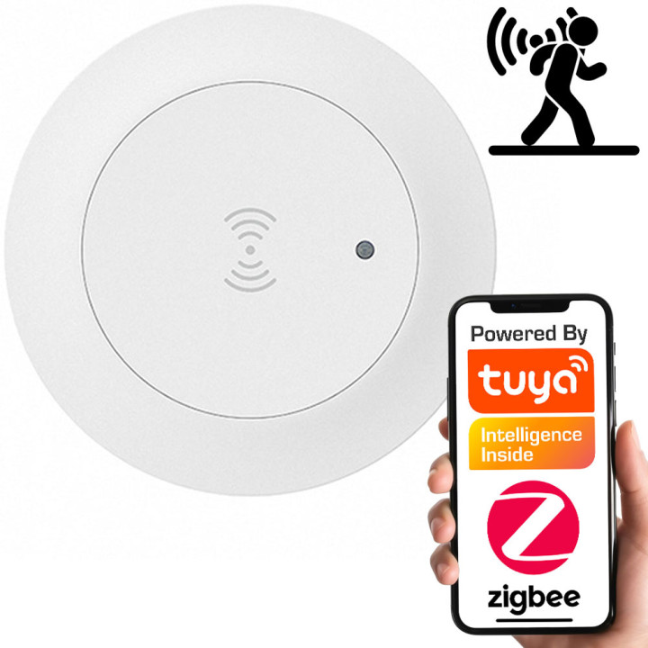 Griestu kustības un gaismas sensors 24GHz | ZigBee | TUYA Gudrs