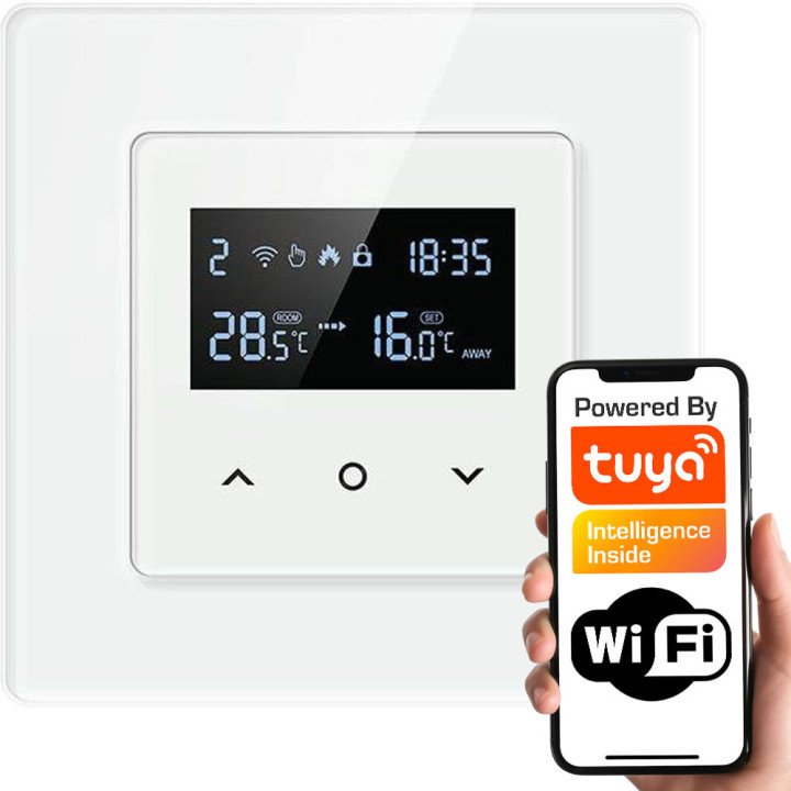 Psmart RM WiFi Smart Thermostat 16A White