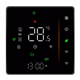 Smart Thermostat 16A grīdas apsilde melns ZigBee TUYA
