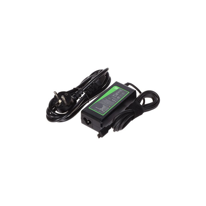 Green Cell 65W USB-C зарядное устройство USB-C-W/230V/65W-GC