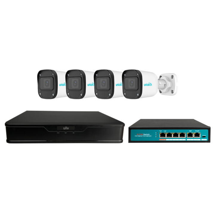 UNIARCH UV-KIT101-B44XPOE PoE CCTV 4CH