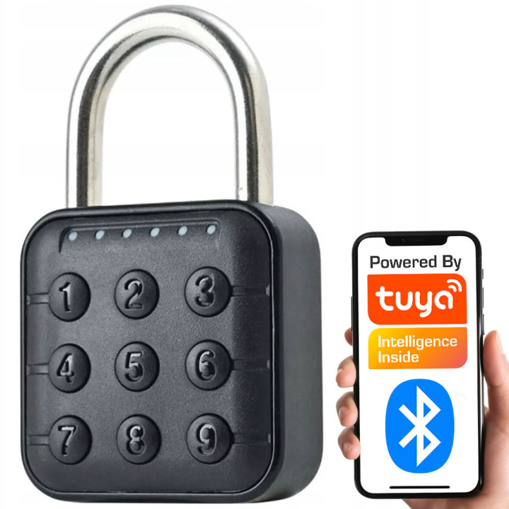 Tuya Smart Padlock Bluetooth IP67 Keyless Lock with PIN Keypad 5906203622023