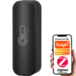 Tuya Zigbee temperatūras mitruma sensors balts IP iekštelpās