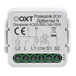 OXT Mini Relay 2-Circuit ZigBee TUYA Smart Module (No Neutral Required)