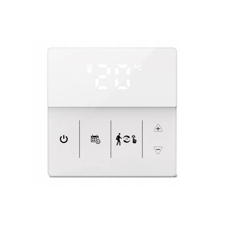 Viedais termostats 16A grīdas apsilde, balta ZigBee TUYA