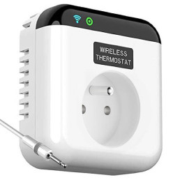 Schuko ligzda, 15A termostats ar TUYA WiFi sensoru