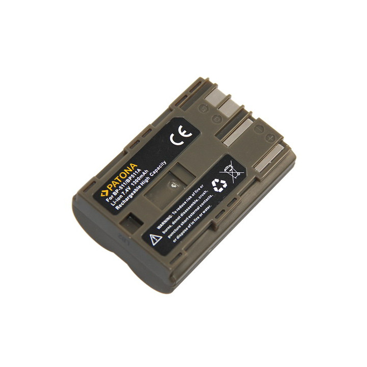 Patona PT1008 Battery for Canon BP-511 1300mAh Li-Ion