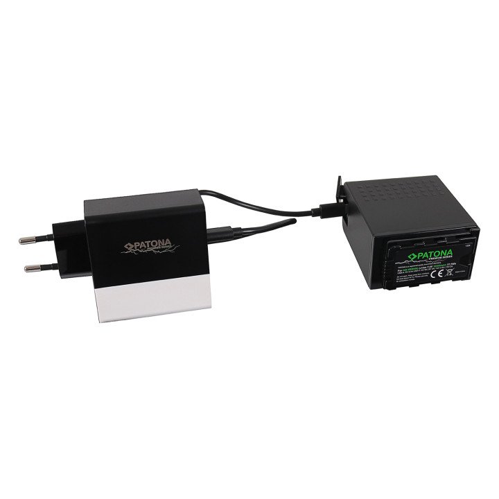 Patona PT1328 Battery 10500mAh 7.4V Li-Ion with USB-C + Charger