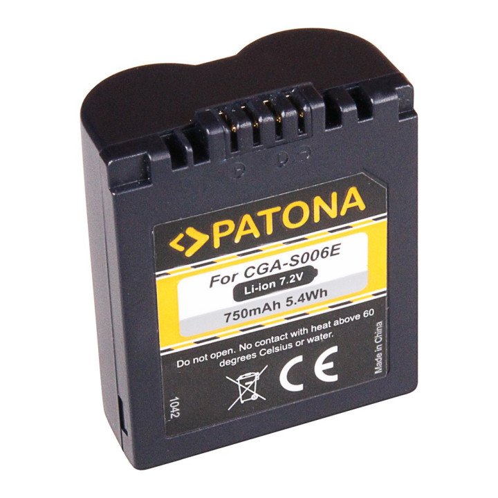 Patona Panasonic CGA-S006E 750mAh Li-Ion аккумулятор