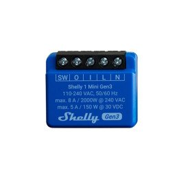 Shelly 1 Mini Gen3 x2 Wi-Fi Bluetooth