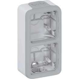 Legrand Plexo IP55 pelēka divvietīga kārba