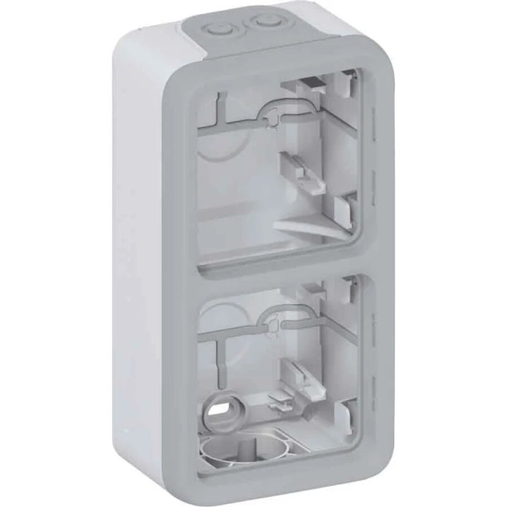 Legrand Plexo IP55 pelēka divvietīga kārba