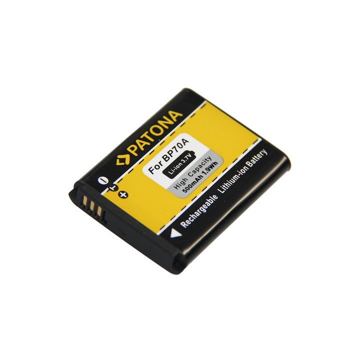 Patona PT1080 Battery Samsung SLB70A 500mAh Li-Ion
