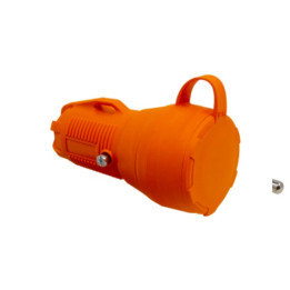 VEXEN PRO gumijas kontaktdakša oranža 2P+E 16A IP54