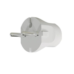 VEXEN VX1002W taisna kontaktdakša bez zemējuma, balta