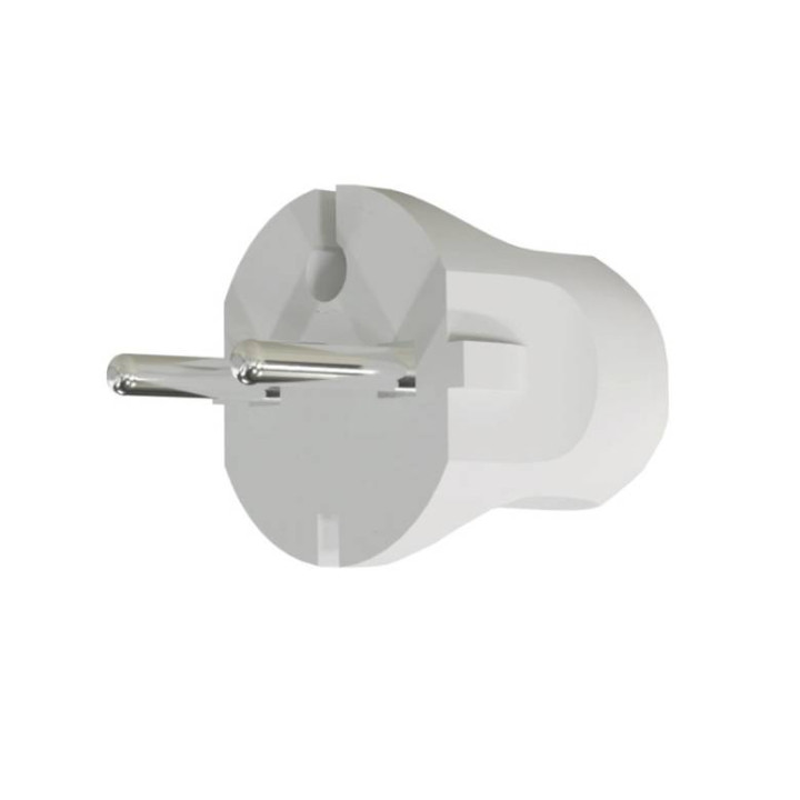VEXEN VX1002W taisna kontaktdakša bez zemējuma, balta