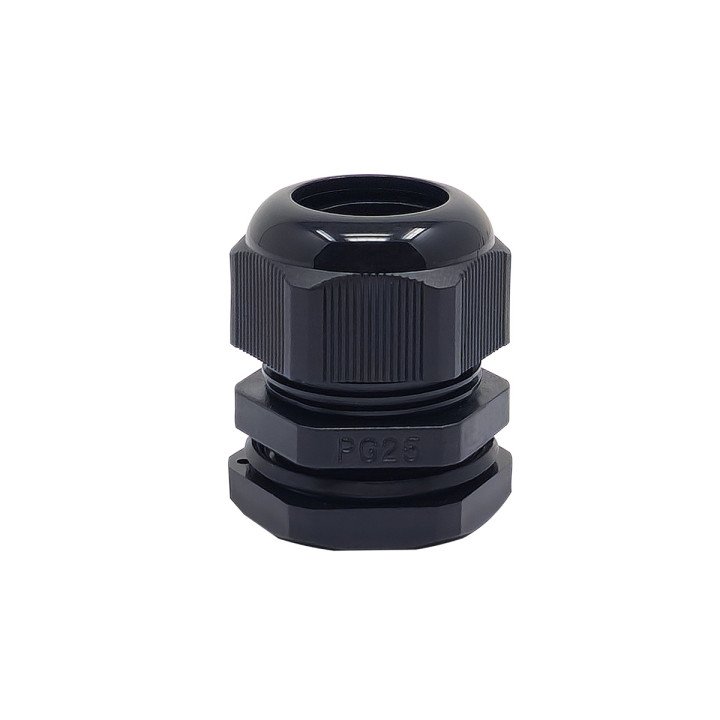 VEXEN PG25 melns kabeļu ievads IP68, 16-21mm